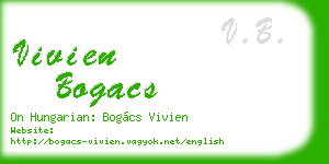 vivien bogacs business card